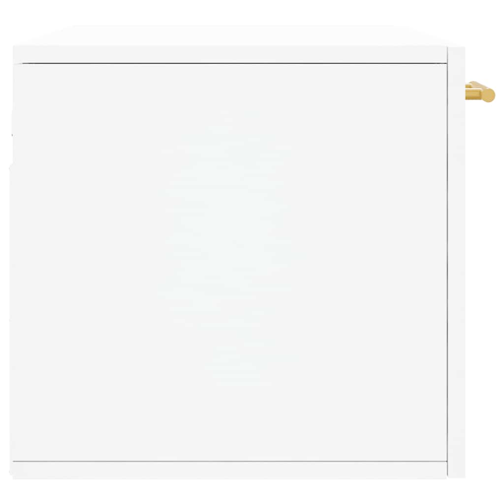 vidaXL Armoire murale blanc 80x36,5x35 cm Aggloméré