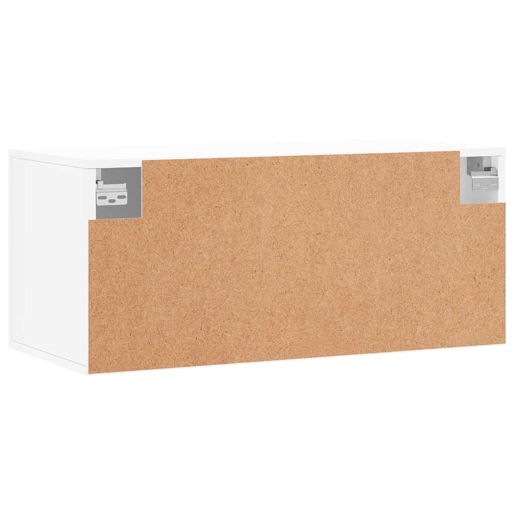 vidaXL Armoire murale blanc 80x36,5x35 cm Aggloméré