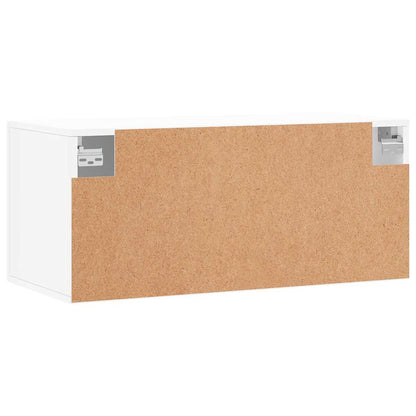vidaXL Armoire murale blanc 80x36,5x35 cm Aggloméré