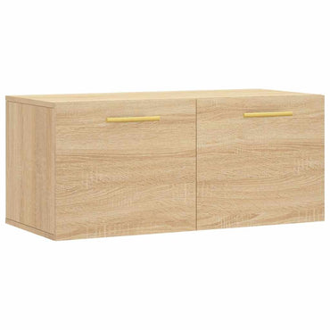 vidaXL Meuble mural chêne Sonoma 80x36,5x35 cm Aggloméré