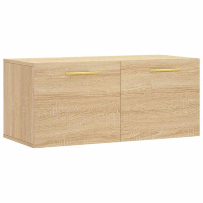 vidaXL Meuble mural chêne Sonoma 80x36,5x35 cm Aggloméré
