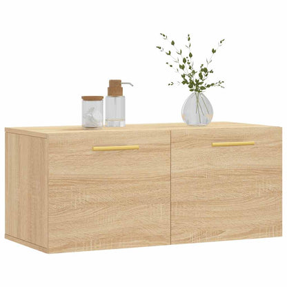 vidaXL Meuble mural chêne Sonoma 80x36,5x35 cm Aggloméré