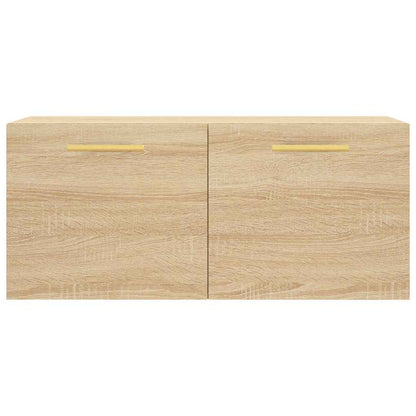 vidaXL Meuble mural chêne Sonoma 80x36,5x35 cm Aggloméré