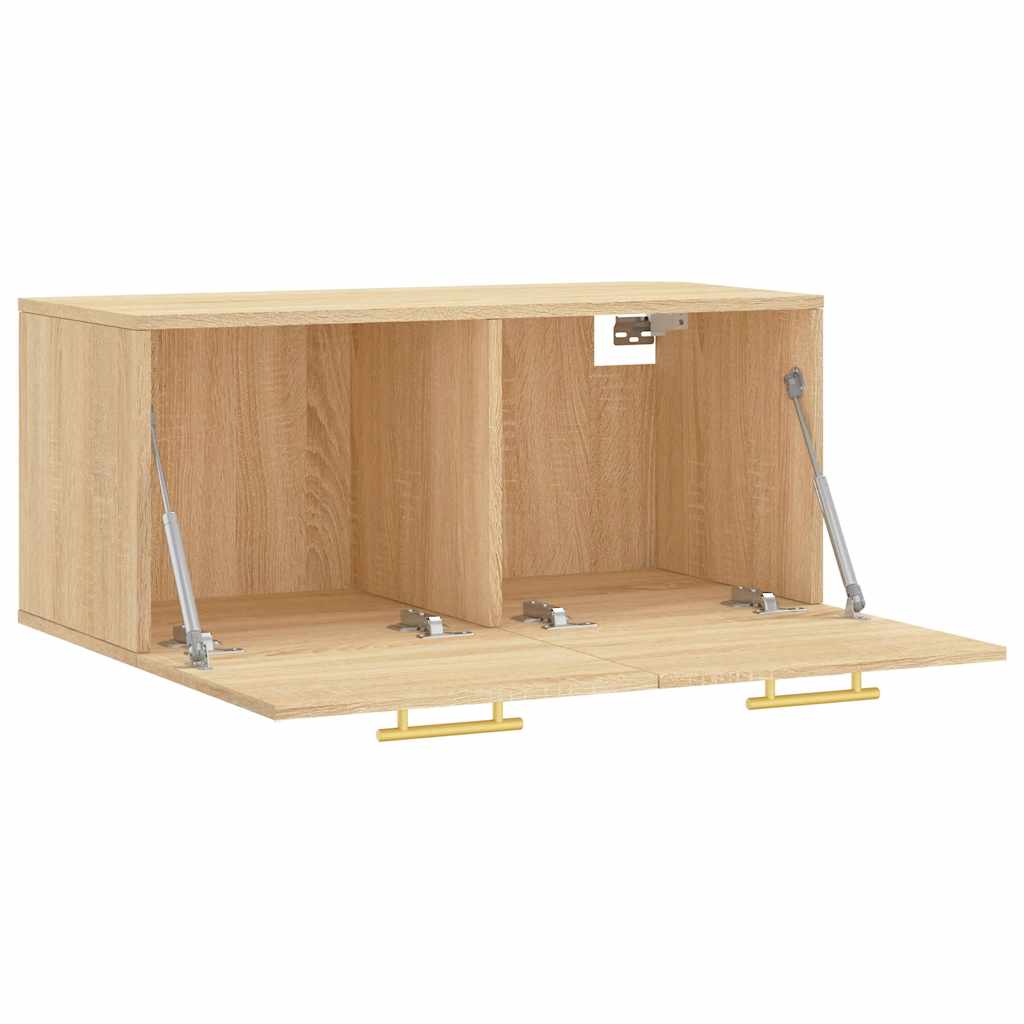 vidaXL Meuble mural chêne Sonoma 80x36,5x35 cm Aggloméré