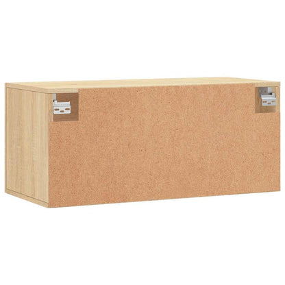 vidaXL Meuble mural chêne Sonoma 80x36,5x35 cm Aggloméré