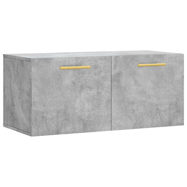 vidaXL Armoire murale gris béton 80x36,5x35 cm Aggloméré