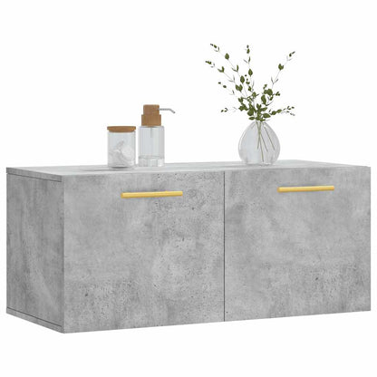 vidaXL Armoire murale gris béton 80x36,5x35 cm Aggloméré