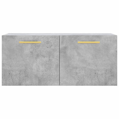 vidaXL Armoire murale gris béton 80x36,5x35 cm Aggloméré
