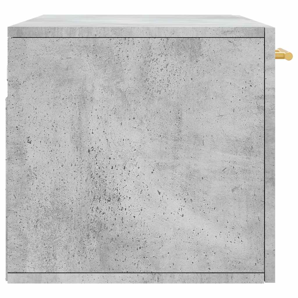 vidaXL Armoire murale gris béton 80x36,5x35 cm Aggloméré