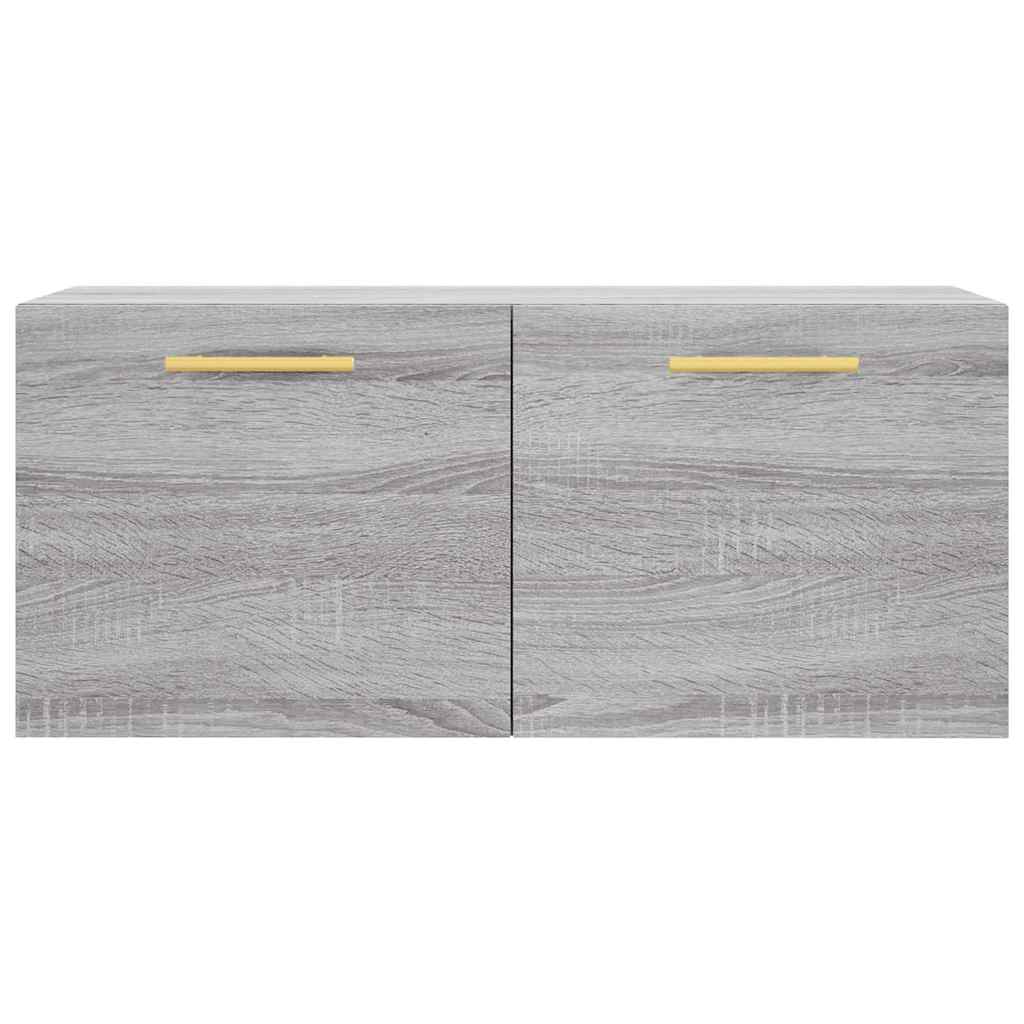 vidaXL Wandschrank Grau Sonoma 80x36,5x35 cm Holzwerkstoff