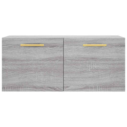 vidaXL Wandschrank Grau Sonoma 80x36,5x35 cm Holzwerkstoff