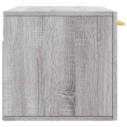 vidaXL Wandschrank Grau Sonoma 80x36,5x35 cm Holzwerkstoff