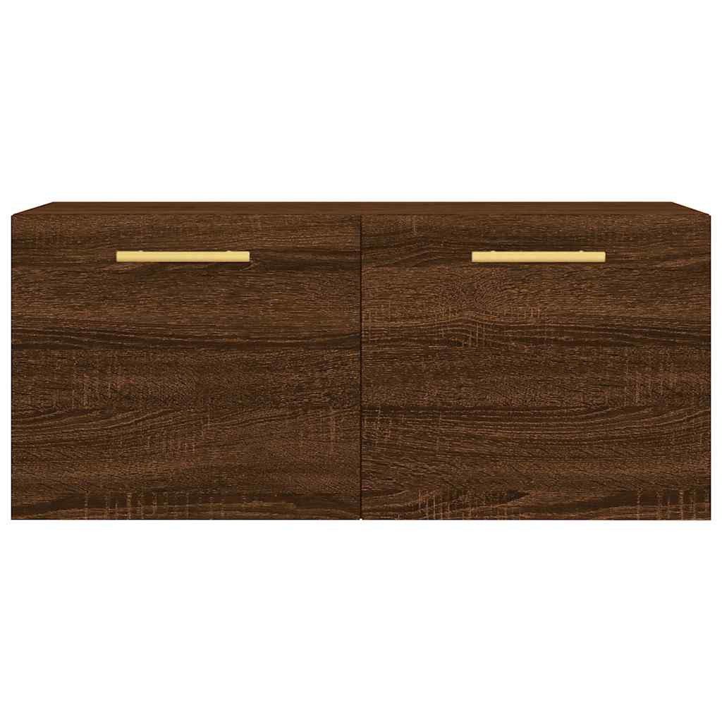vidaXL Armoire murale aspect chêne marron 80x36,5x35 cm en bois d'ingénierie