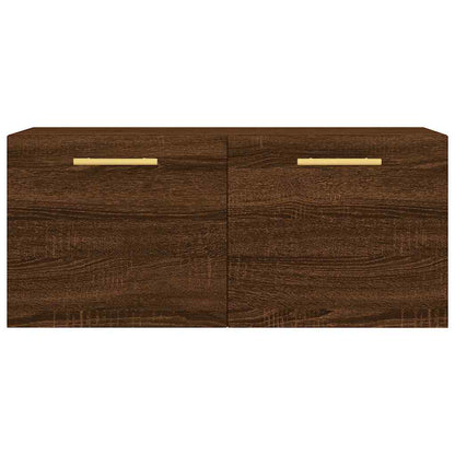 vidaXL Armoire murale aspect chêne marron 80x36,5x35 cm en bois d'ingénierie