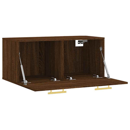 vidaXL Armoire murale aspect chêne marron 80x36,5x35 cm en bois d'ingénierie