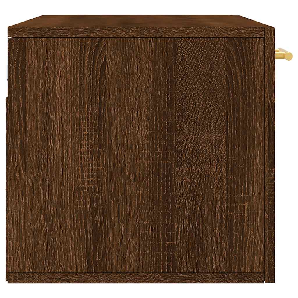 vidaXL Armoire murale aspect chêne marron 80x36,5x35 cm en bois d'ingénierie