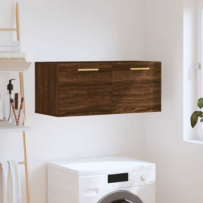 vidaXL Armoire murale aspect chêne marron 80x36,5x35 cm en bois d'ingénierie