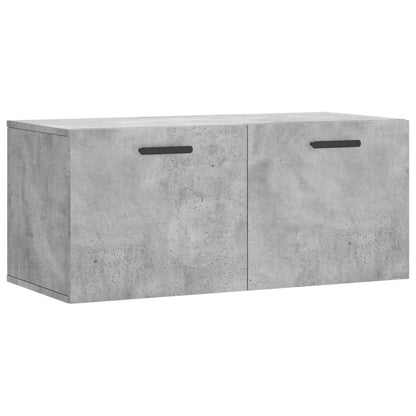 vidaXL Armoire murale gris béton 80x36,5x35 cm Aggloméré