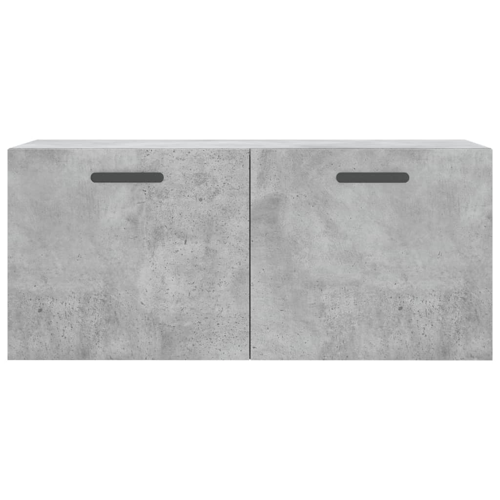 vidaXL Armoire murale gris béton 80x36,5x35 cm Aggloméré