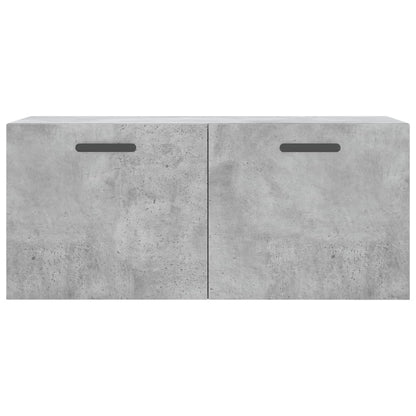 vidaXL Armoire murale gris béton 80x36,5x35 cm Aggloméré