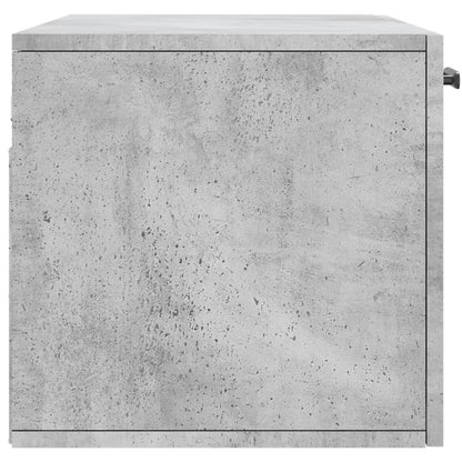 vidaXL Armoire murale gris béton 80x36,5x35 cm Aggloméré