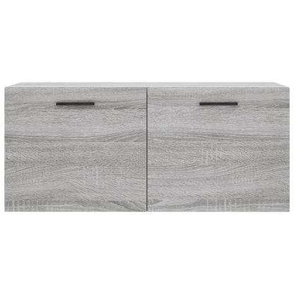 vidaXL Wandschrank Grau Sonoma 80x36,5x35 cm Holzwerkstoff