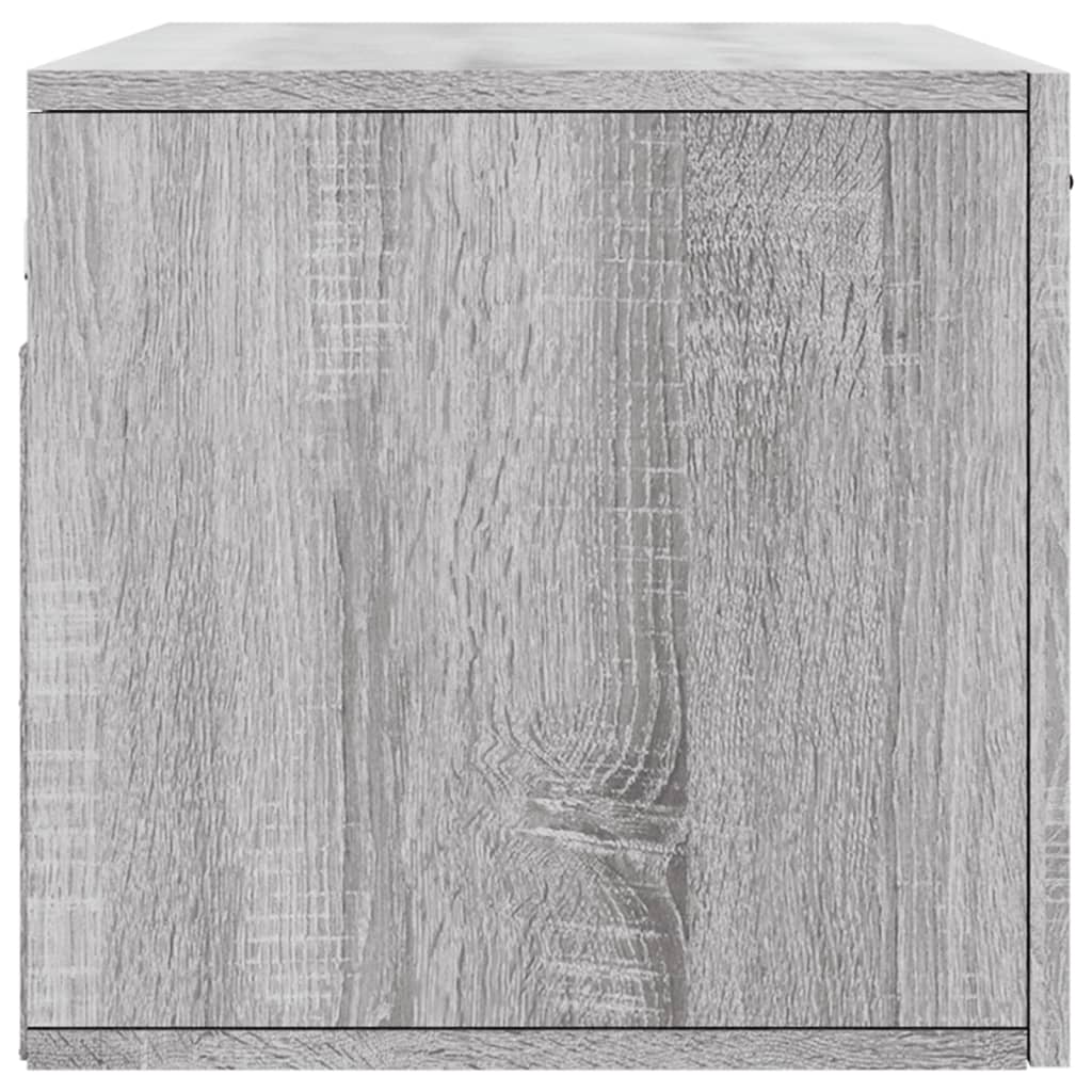 vidaXL Wandschrank Grau Sonoma 80x36,5x35 cm Holzwerkstoff