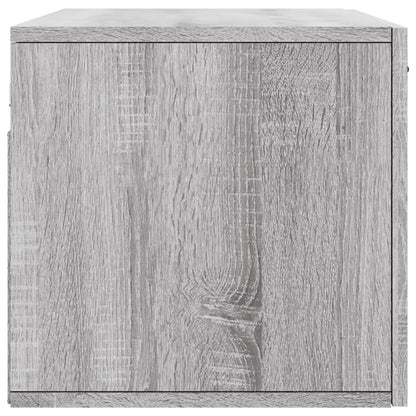 vidaXL Wandschrank Grau Sonoma 80x36,5x35 cm Holzwerkstoff