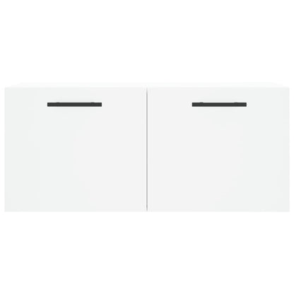 vidaXL Wandschrank Weiß 80x36,5x35 cm Holzwerkstoff