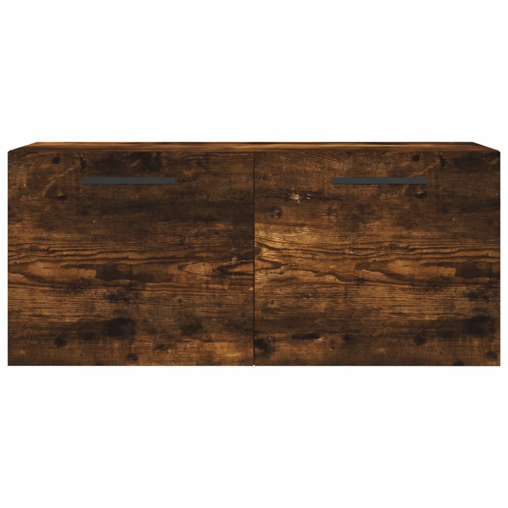 vidaXL Wandschrank Räuchereiche 80x36,5x35 cm Holzwerkstoff