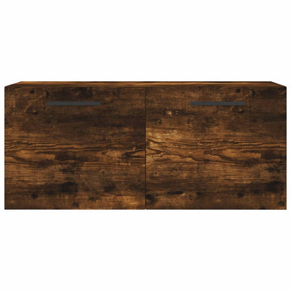 vidaXL Wandschrank Räuchereiche 80x36,5x35 cm Holzwerkstoff