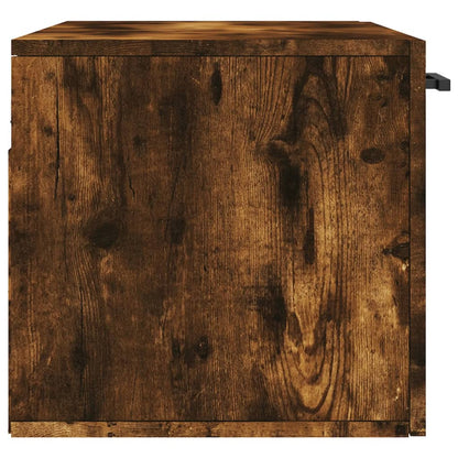 vidaXL Wandschrank Räuchereiche 80x36,5x35 cm Holzwerkstoff