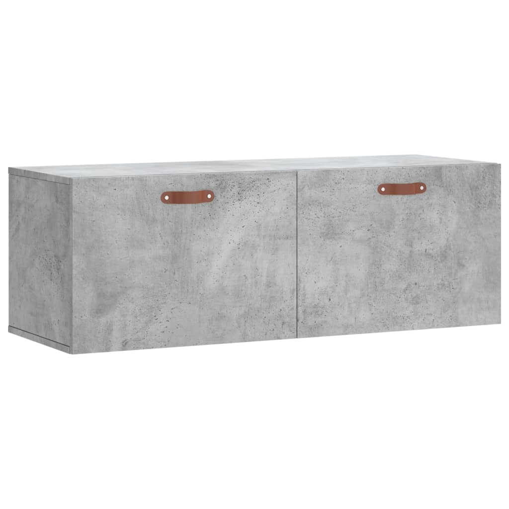 vidaXL Armoire murale gris béton 100x36,5x35 cm Aggloméré