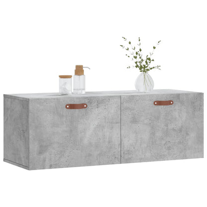 vidaXL Armoire murale gris béton 100x36,5x35 cm Aggloméré