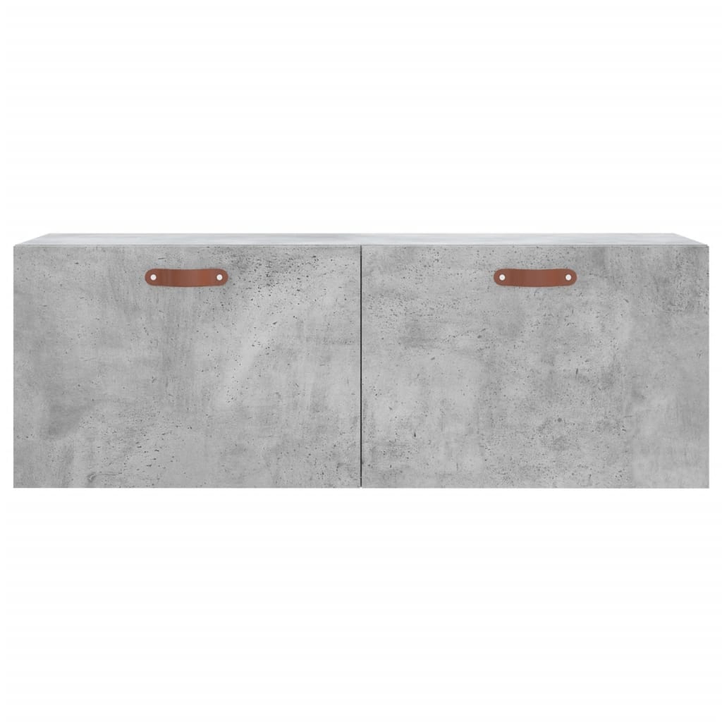 vidaXL Armoire murale gris béton 100x36,5x35 cm Aggloméré
