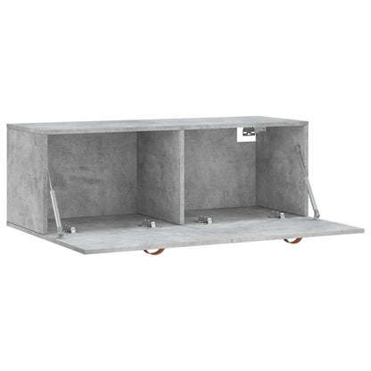 vidaXL Armoire murale gris béton 100x36,5x35 cm Aggloméré