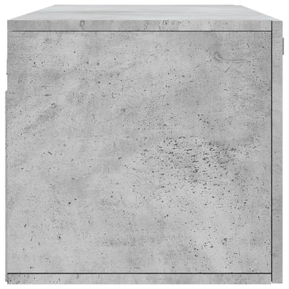 vidaXL Armoire murale gris béton 100x36,5x35 cm Aggloméré