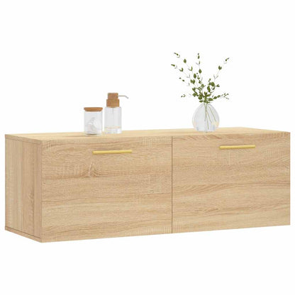 vidaXL Armoire murale chêne sonoma 100x36,5x35 cm Aggloméré