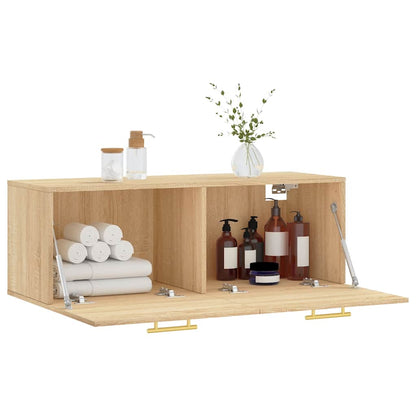 vidaXL Armoire murale chêne sonoma 100x36,5x35 cm Aggloméré