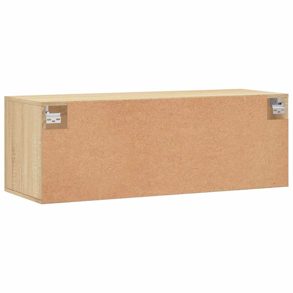 vidaXL Armoire murale chêne sonoma 100x36,5x35 cm Aggloméré