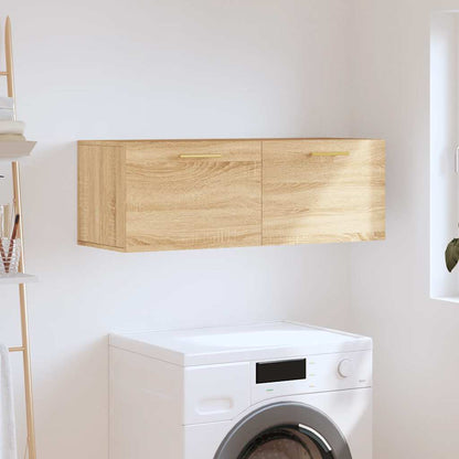 vidaXL Armoire murale chêne sonoma 100x36,5x35 cm Aggloméré