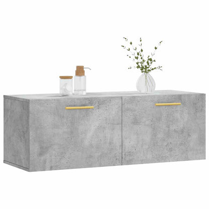 vidaXL Armoire murale gris béton 100x36,5x35 cm Aggloméré