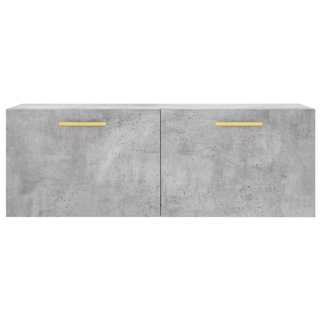 vidaXL Armoire murale gris béton 100x36,5x35 cm Aggloméré