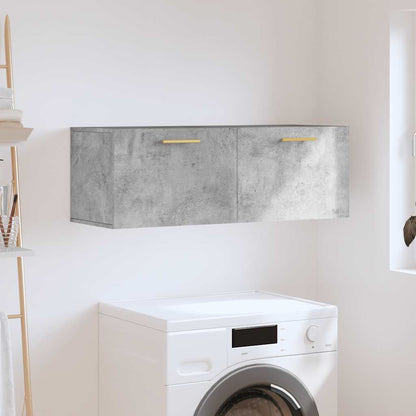 vidaXL Armoire murale gris béton 100x36,5x35 cm Aggloméré