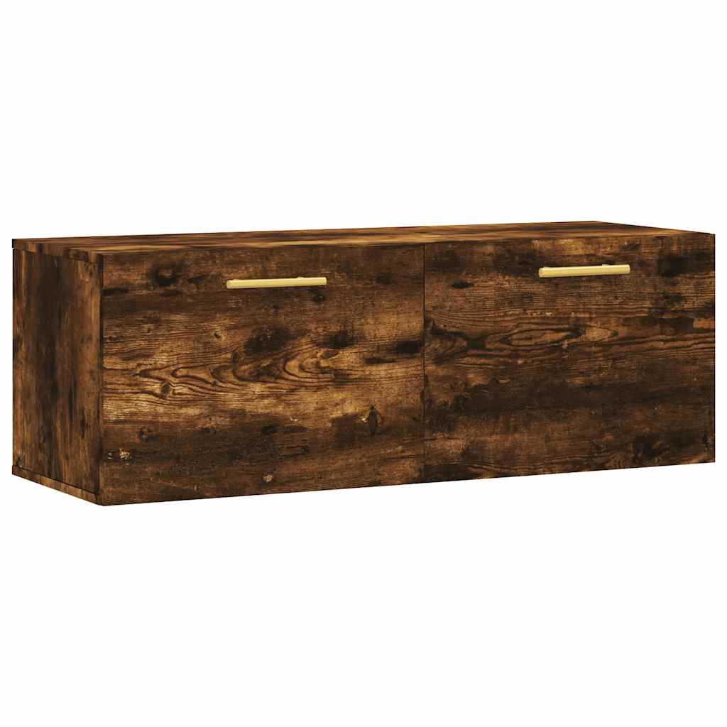 vidaXL Meuble haut mural chêne fumé 100x36,5x35 cm bois d'ingénierie