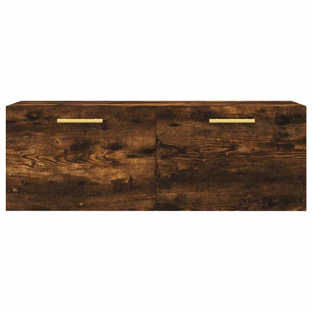 vidaXL Meuble haut mural chêne fumé 100x36,5x35 cm bois d'ingénierie