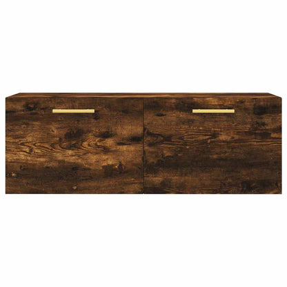 vidaXL Meuble haut mural chêne fumé 100x36,5x35 cm bois d'ingénierie