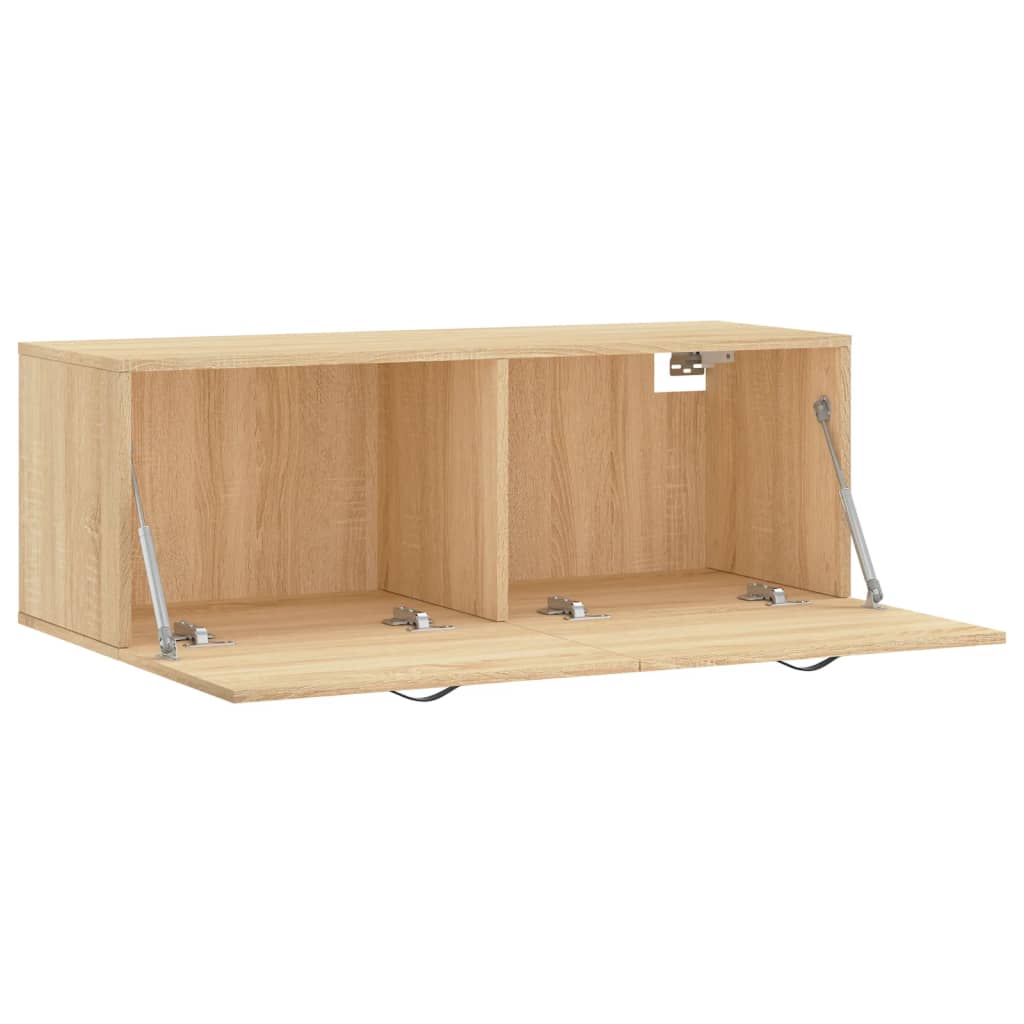 vidaXL Armoire murale chêne sonoma 100x36,5x35 cm Aggloméré