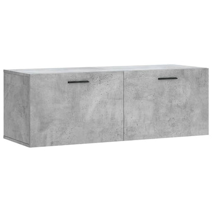 vidaXL Armoire murale gris béton 100x36,5x35 cm Aggloméré