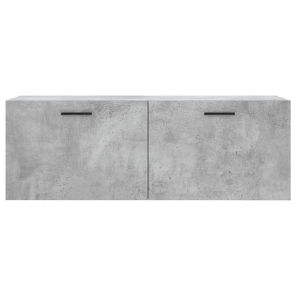 vidaXL Armoire murale gris béton 100x36,5x35 cm Aggloméré